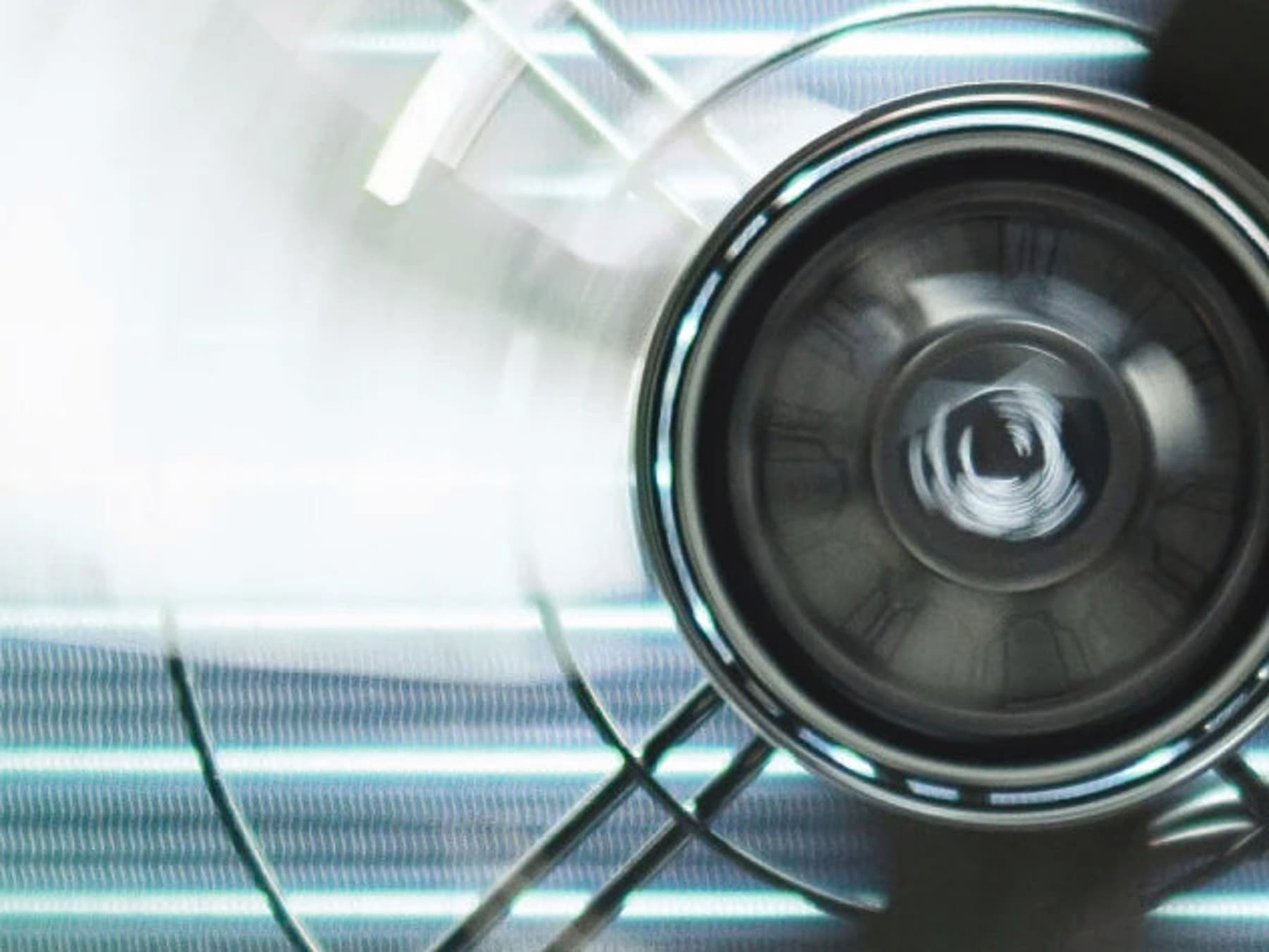 Eine Nahaufnahme eines rotierenden Ventilators