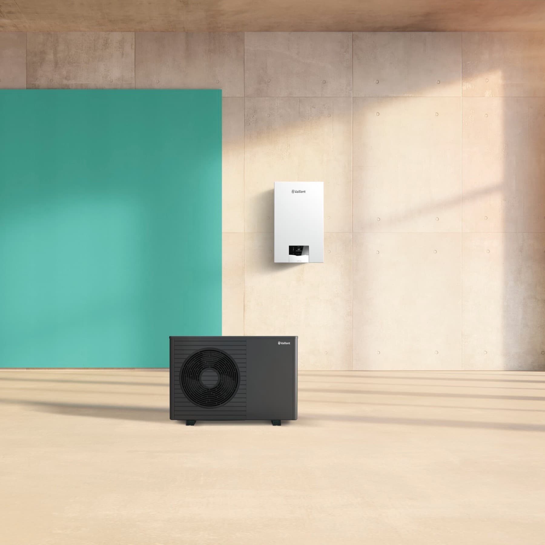 Zwei Vaillant Geräte, die hybrid funktionieren.