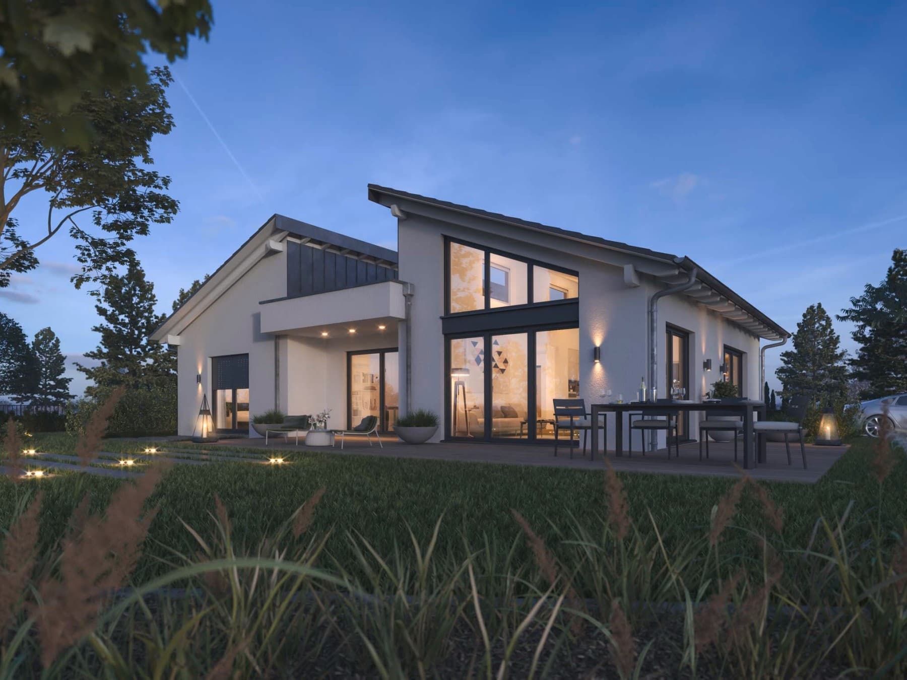 Außenansicht des Bungalows