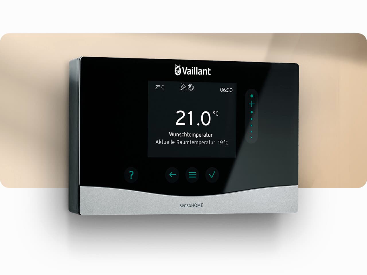 Raumtemperaturregler sensoHOME von Vaillant
