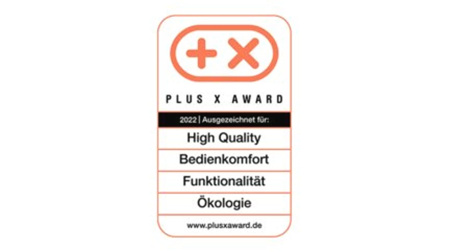 Logo Gewinner des PLUS X AWARD