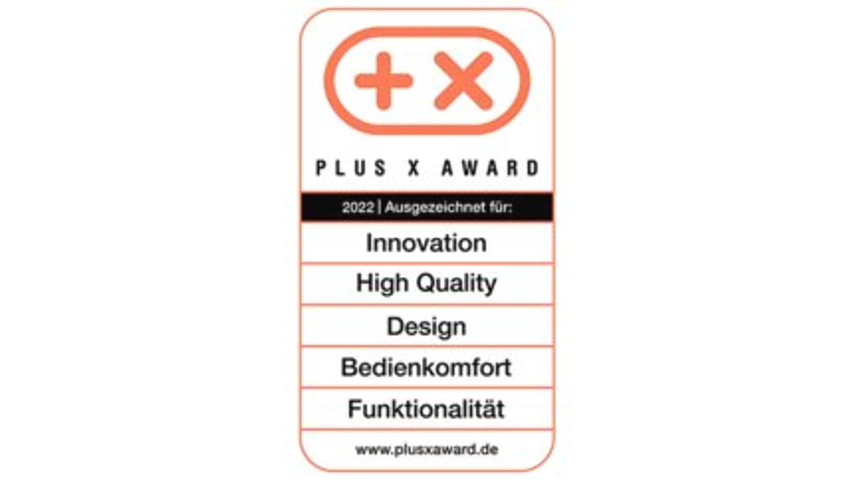 Logo Gewinner des PLUS X AWARD