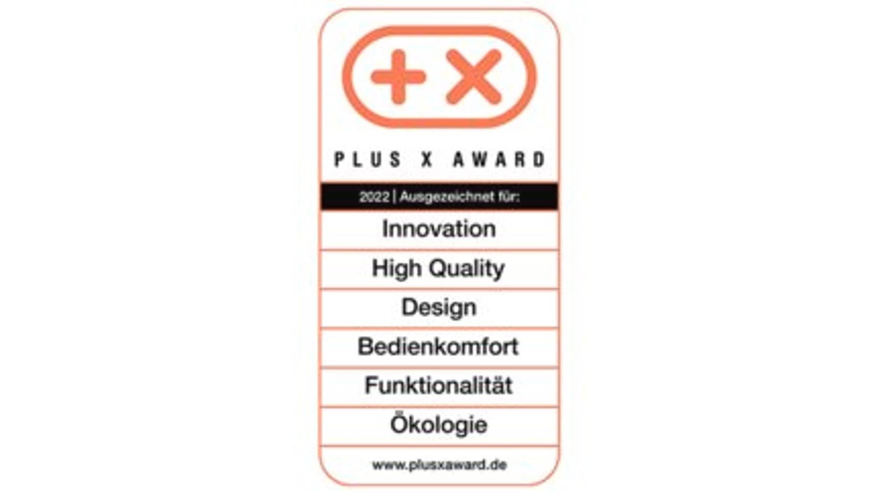 Logo Gewinner des PLUS X AWARD